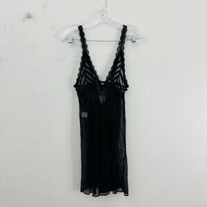Venus Black Lace Slip Dress Women’s Size S
